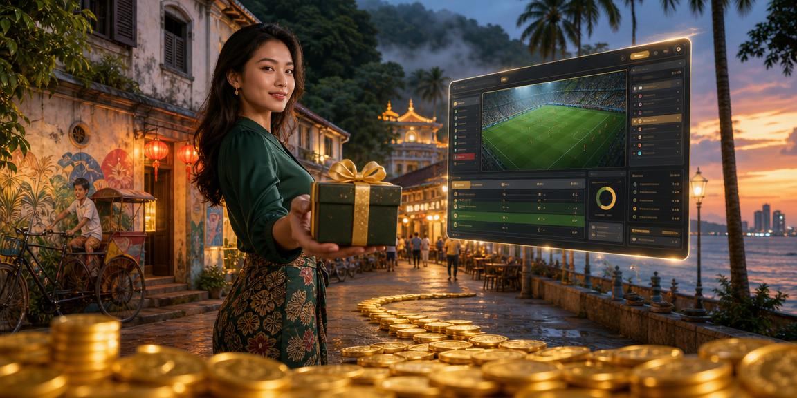 Pemain baccarat menikmati permainan kasino dalam suasana moden dan eksklusif di Penang dengan mt15